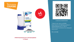 EMSER Nasendusche mit 4 Btl.Nasenspülsalz